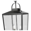 2-Light Outdoor Hanging Lantern in Powder Coated Black 