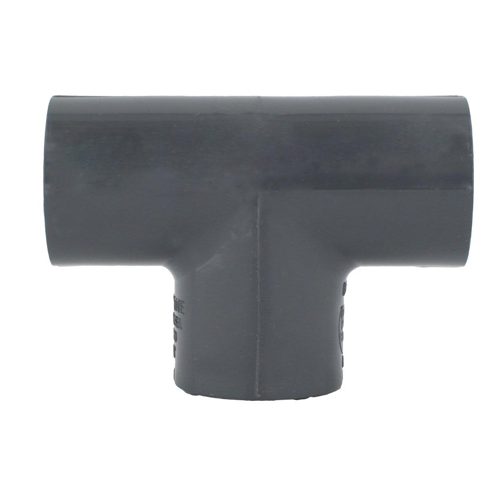 Dark Grey PVC Schedule 80 Tee 