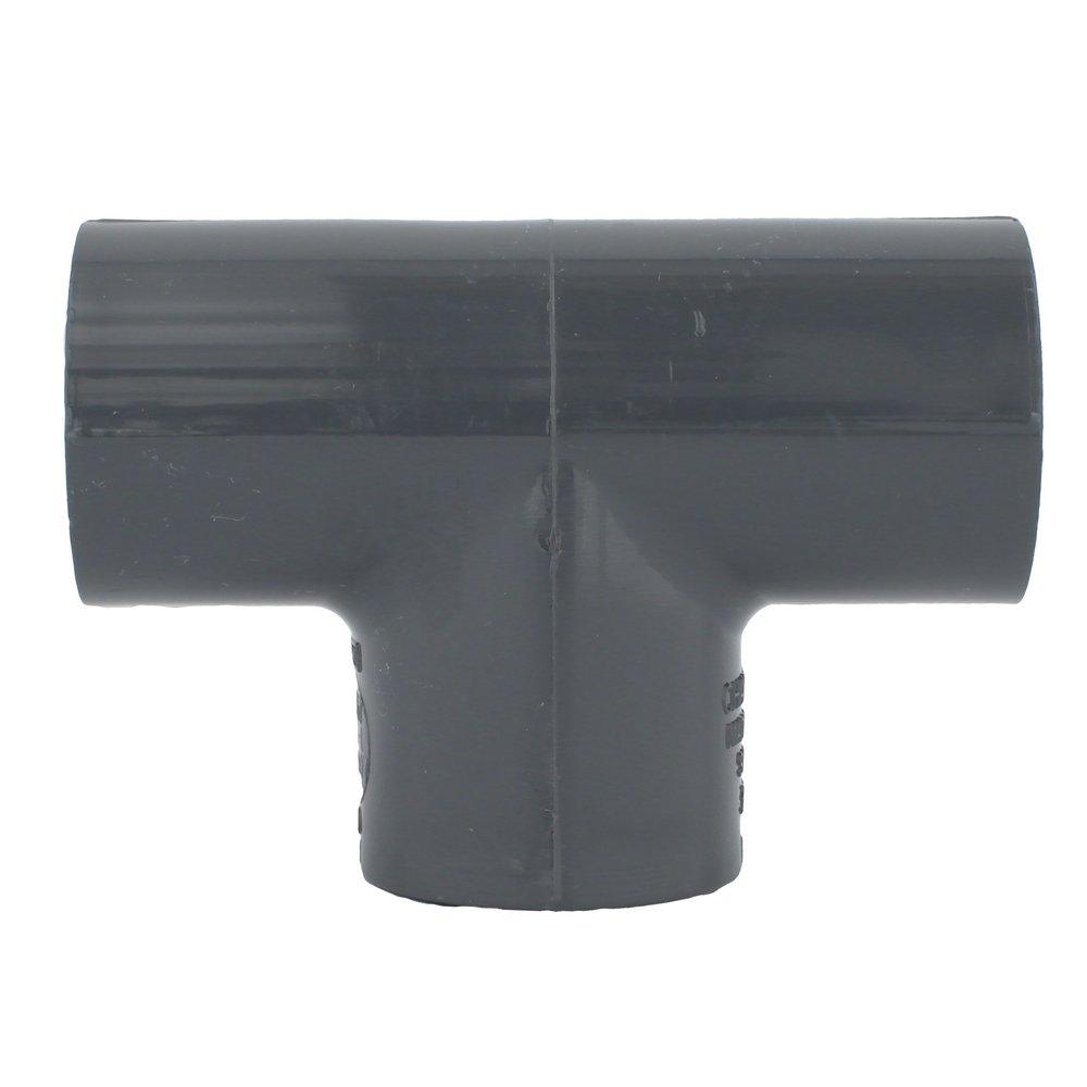 Dark Grey PVC Schedule 80 Tee 