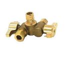 1/2 x 3/8 x 3/8 in. Barbed x OD Tube x OD Tube Quarter Turn Angle Supply Stop Valve