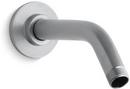7-1/2 in. Wall Mount Shower Arm and Flange in Brushed Chrome