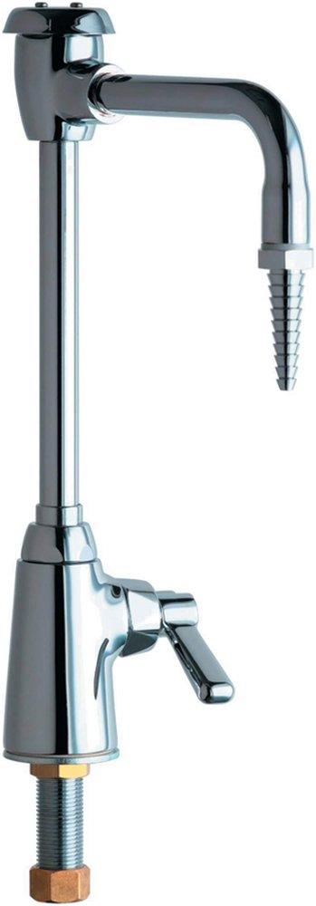 Chicago Faucets Polished Chrome Single Lever Handle Deck Mount Service Faucet 