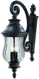 Minka Heritage&trade; 9-3/4 x 27-1/2 in. 120W 3-Light Wall Mount Candelabra E-12 Incandescent Outdoor Wall Lantern 