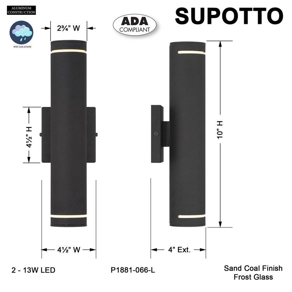 SUPOTTO - LED OUTDOOR WALL MOUNT 