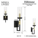 1-Light Wall Sconce in Sand Coal/Soft Brass 