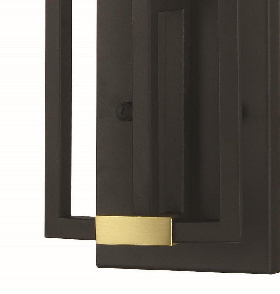 2 Light 19 in. Tall Indoor Wall Sconce in Sand Coal/Soft Brass 