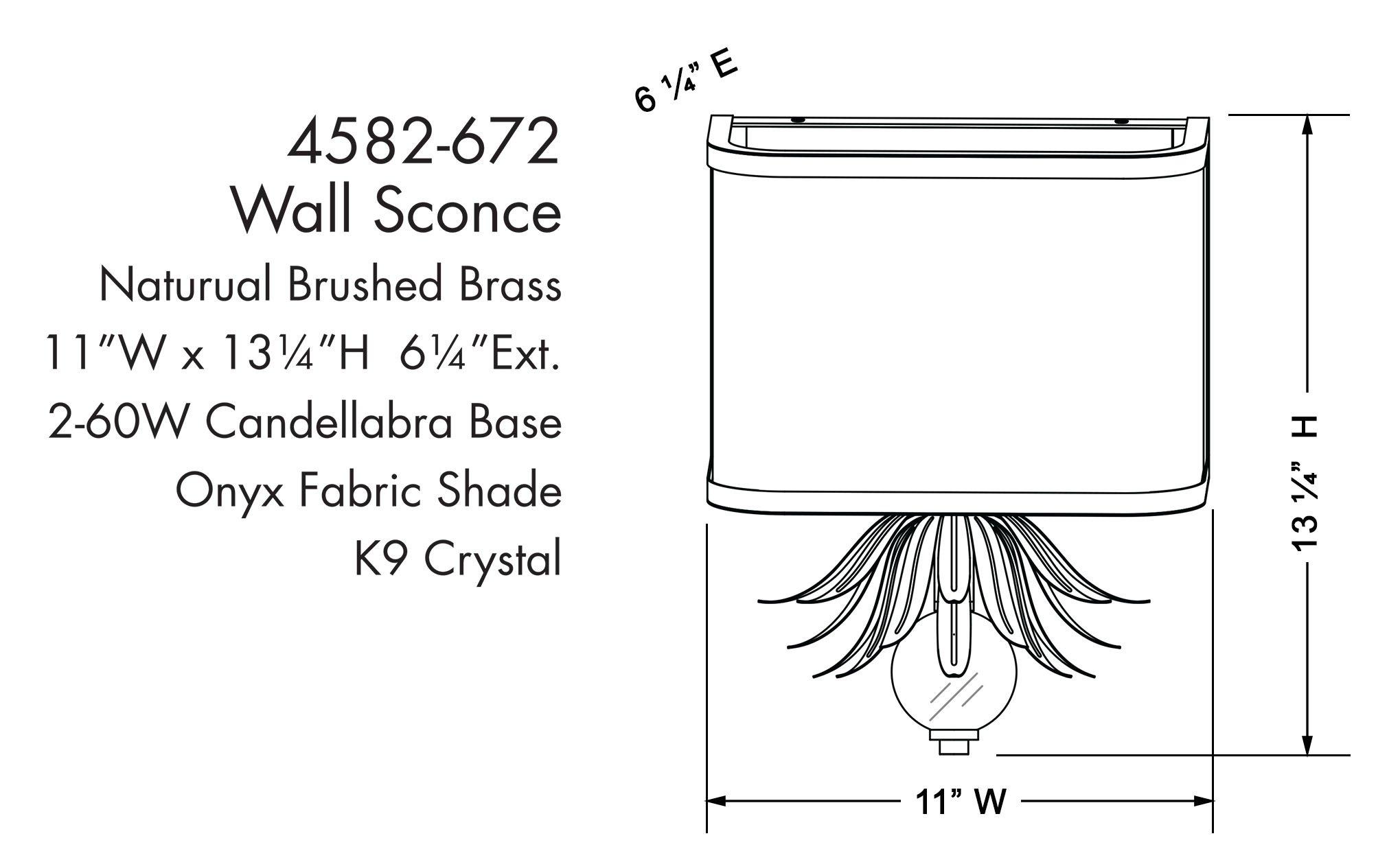 *CVR* CAPRIO 2LGHT SCONCE 