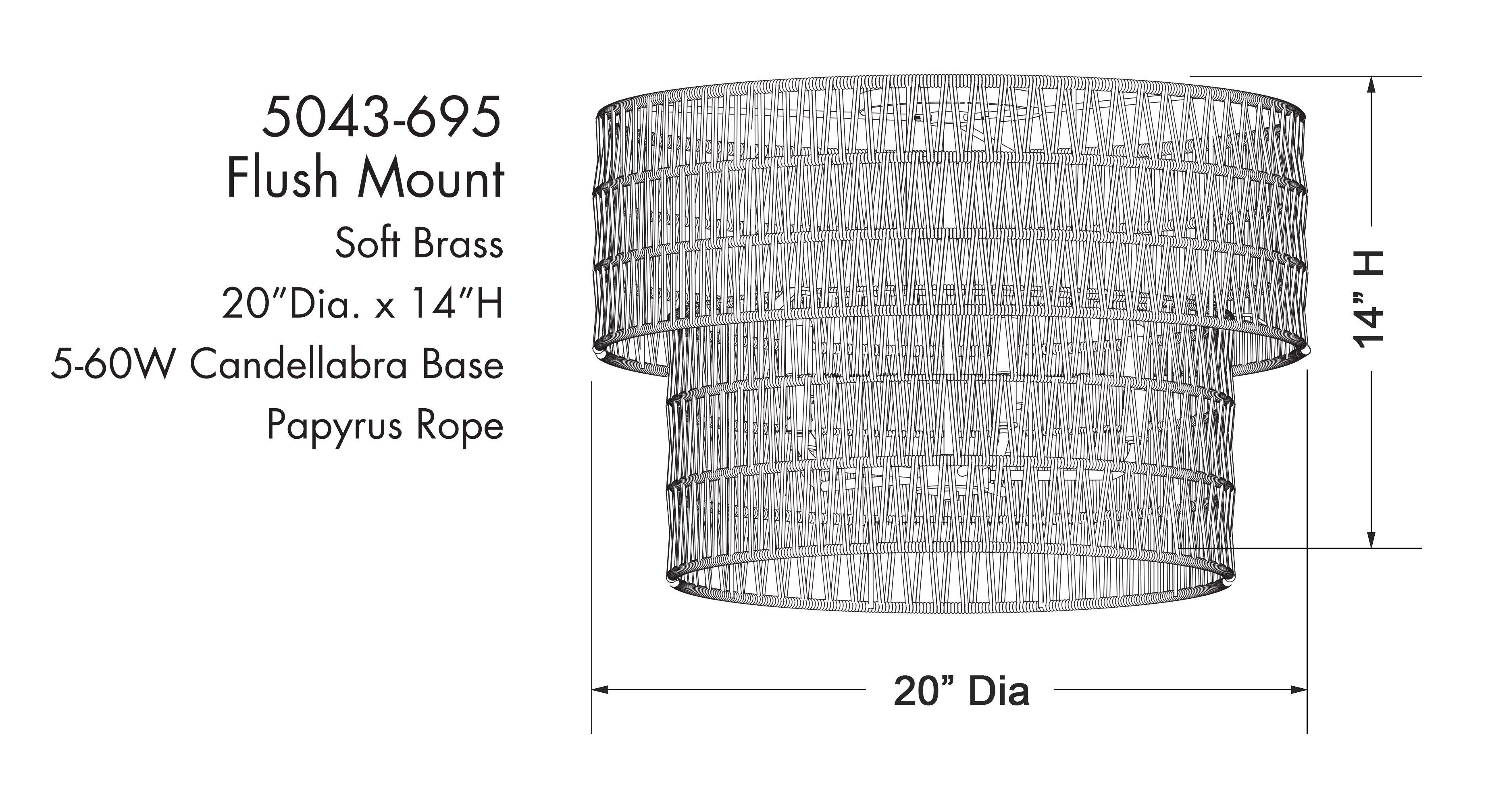 *CVR* 20 5LGHT FLUSH MNT 