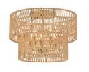 20 in. 5-Light Flush Mount Ceiling Fixture in Soft Brass
