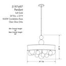 *CVR* SQ 27 8LGHT CNVRTBL PEND 