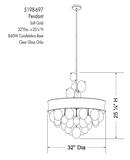 *CVR* SQ 25 8LGHT CNVRTBL PEND 