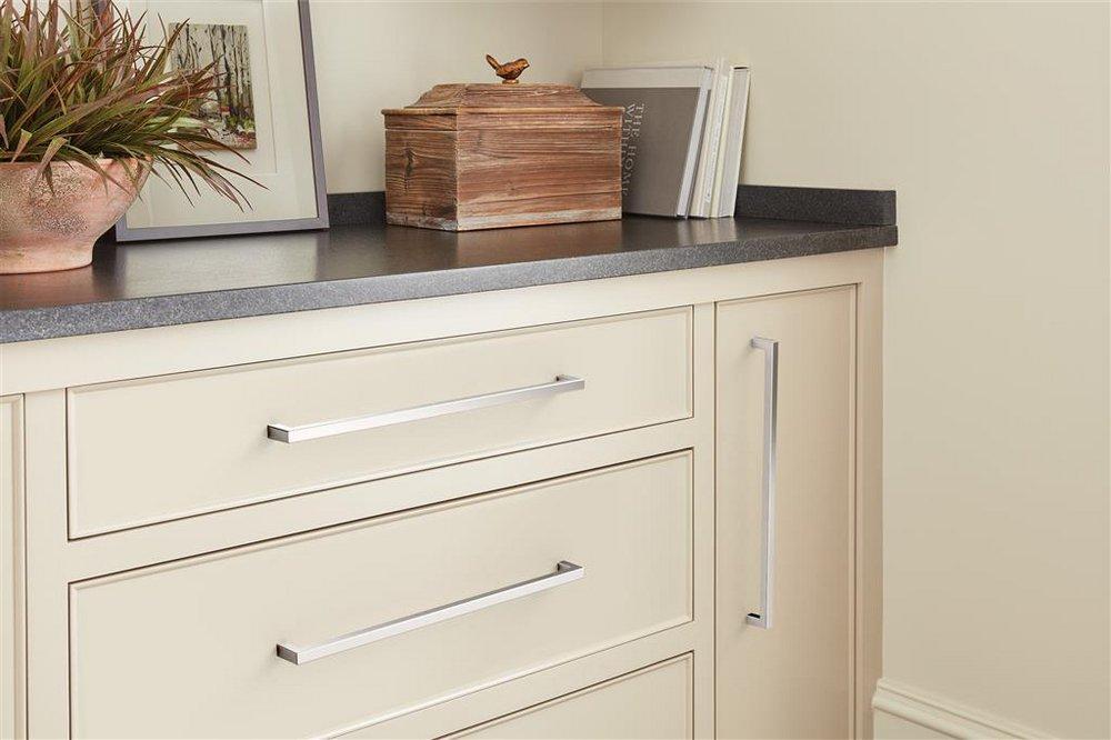 MONUMENT 12-5/8 INCH CENTER-TO-CENTER POLISHED CHROME CABINET PULL 