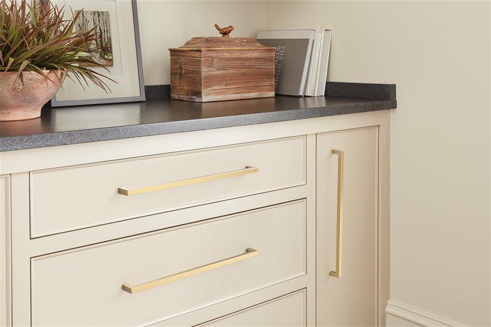 12-5/8 C-C BAR PULL CHAMPAGNE BRONZE *MONUMENT 