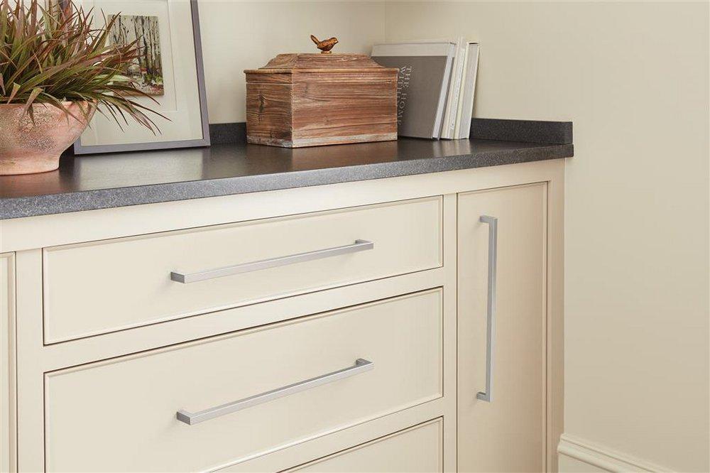 Amerock Brushed Satin Nickel 12-5/8 in. Center-to-Center Bar Pull 