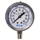 2-1/2" Face Stainless Steel General Purpose Lower Mount Pressure Gauge - 0-60PSI 