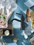 Moen Matte Black Single Handle Monoblock Bathroom Sink Faucet Lever Handle 