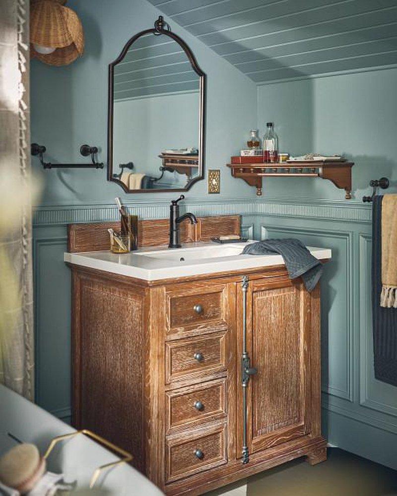 Moen Matte Black Single Handle Monoblock Bathroom Sink Faucet Lever Handle 