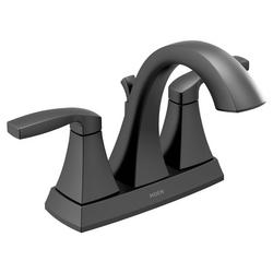 Two Handle Centerset Bathroom Sink Faucet in Matte Black