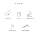 Moen Matte Black Two Handle Centerset Bathroom Sink Faucet 