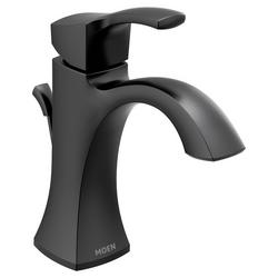 Single Handle Monoblock Bathroom Sink Faucet in Matte Black