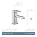 Moen Matte Black Single Handle Monoblock Bathroom Sink Faucet 