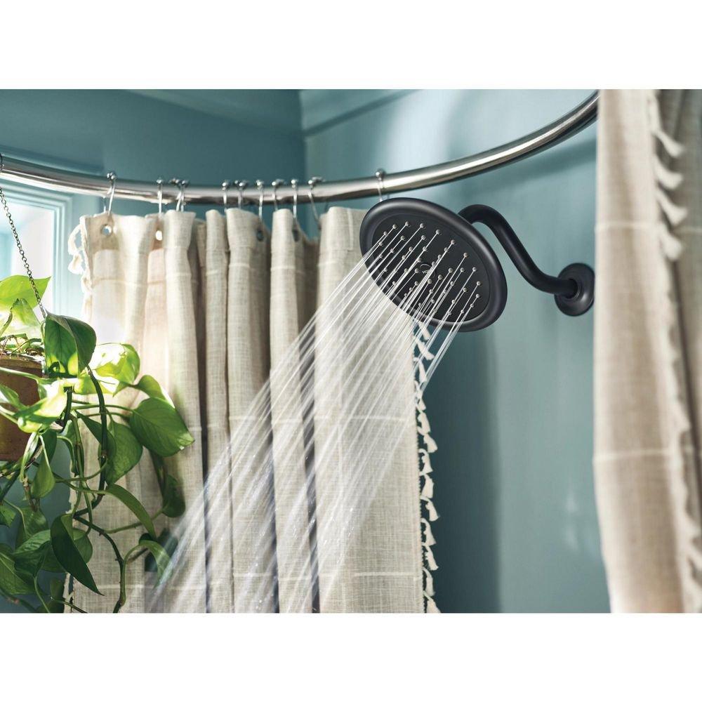 Moen Matte Black One Handle Single Function Bathtub & Shower Faucet (Trim Only) 