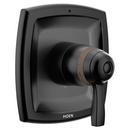 Single Handle Thermostatic Valve Trim in Matte Black