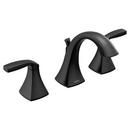 Two Handle Widespread Bathroom Sink Faucet in Matte Black