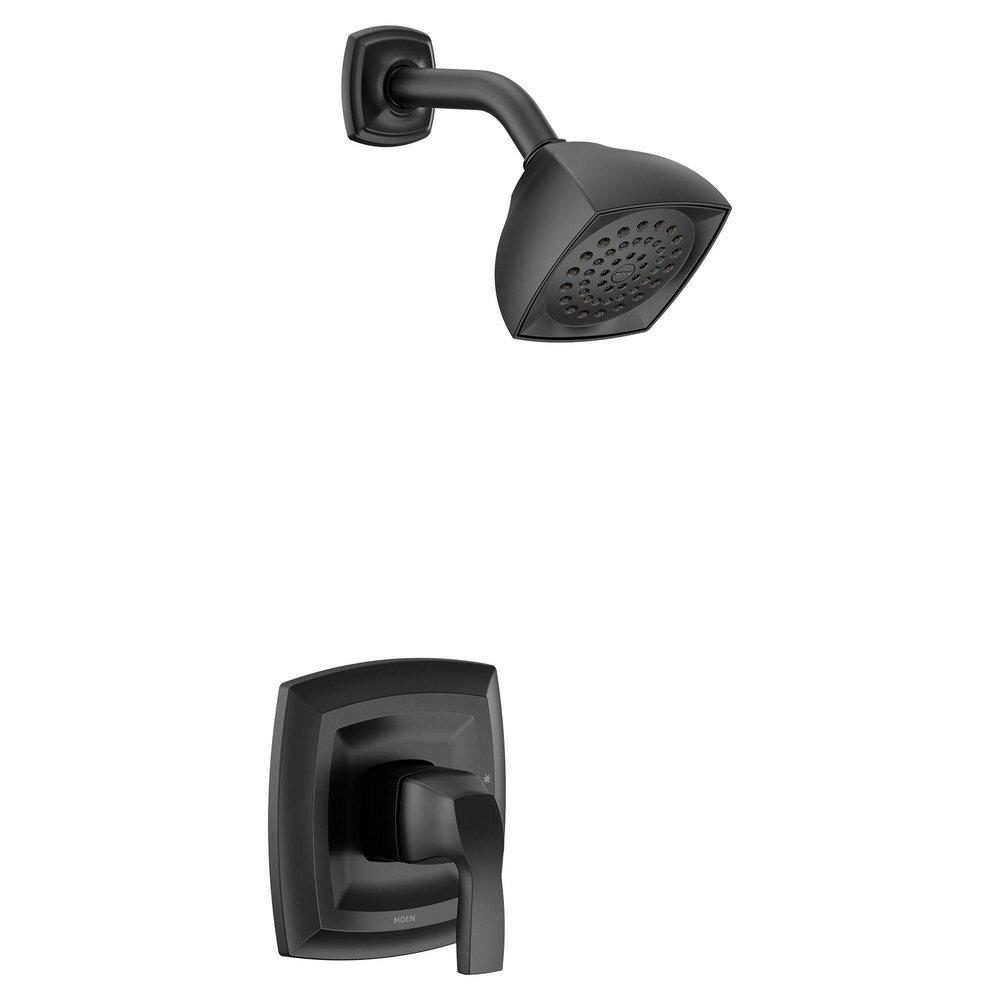 Moen Matte Black One Handle Single Function Shower Faucet (Trim Only) 