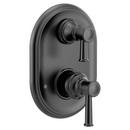 Moen Matte Black Two Handle Transfer & Diverter Valve Trim 