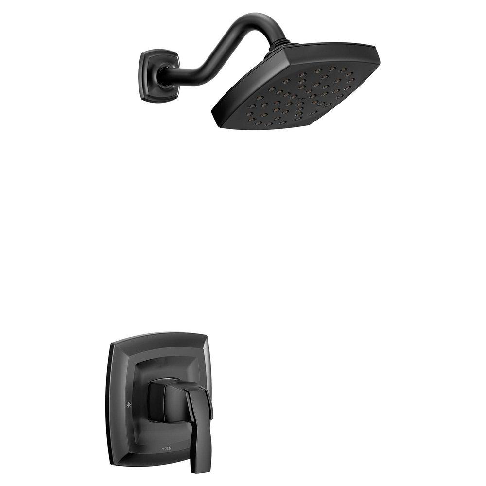 Moen Matte Black One Handle Single Function Shower Faucet (Trim Only) 