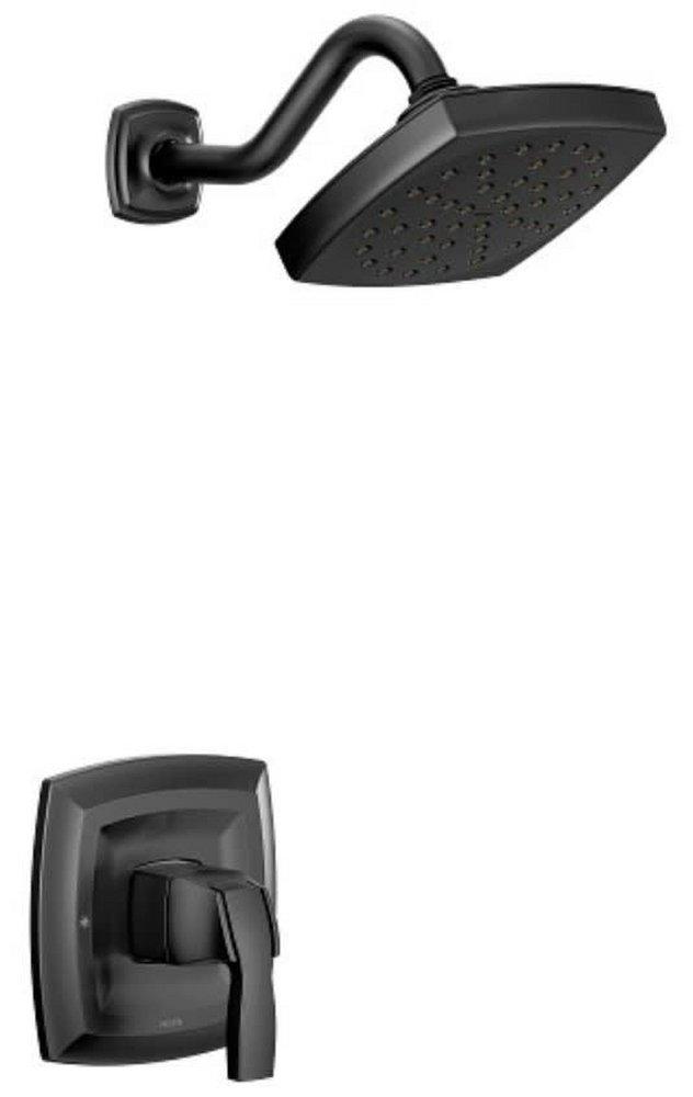 Moen Matte Black One Handle Single Function Shower Faucet (Trim Only) 