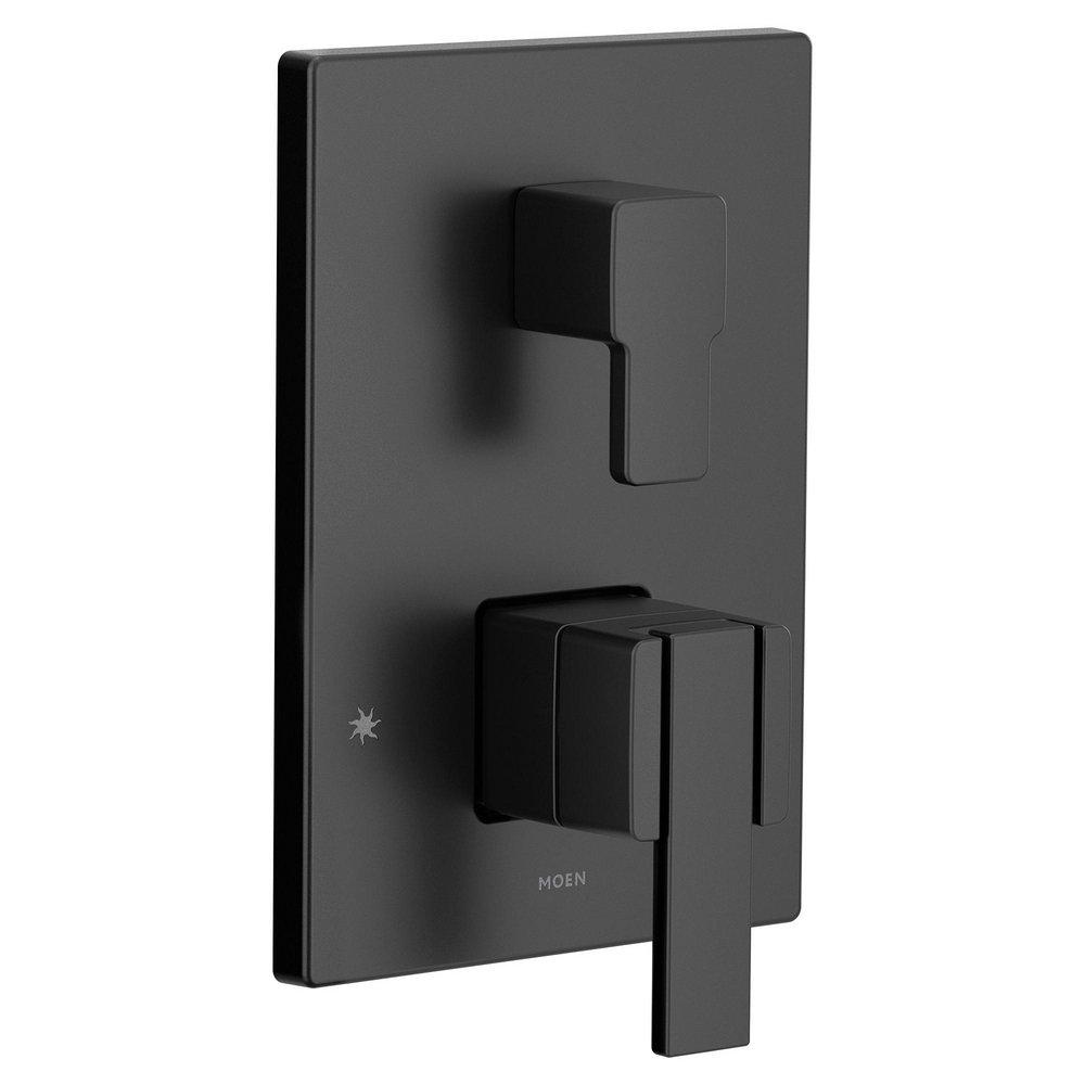 Moen Matte Black Two Handle Pressure Balancing Valve Trim 