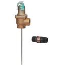 1 IN 140X-9 BRONZE AUTOMATIC RESEATING TEMPERATURE AND PRESSURE RELIEF VALVE 125 PSI 210 DEGREE F 9 IN SS THERMOSTAT DISCHARGE LINE FLOOD SENSOR INCLUDED 