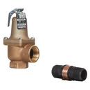 1 IN 174A BRONZE BOILER PRESSURE RELIEF VALVE 75 PSI DISCHARGE LINE FLOOD SENSOR INCLUDED
