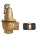 2 IN 740 IRON BOILER PRESSURE RELIEF VALVE 45 PSI EXPANDED OUTLETS DISCHARGE LINE FLOOD SENSOR INCLUDED