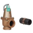 1 IN 740 IRON BOILER PRESSURE RELIEF VALVE 60 PSI EXPANDED OUTLETS DISCHARGE LINE FLOOD SENSOR INCLUDED