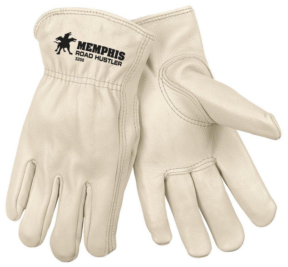 Memphis Glove Beige Premium Grade Grain Cowhide Leather Gloves 