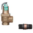 1 in lf174a lead free boiler pressure relief valve 75 psi discharge line flood sensor included