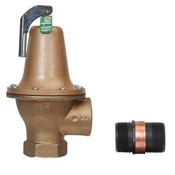 2 in lf174a lead free boiler pressure relief valve 125 psi discharge line flood sensor included