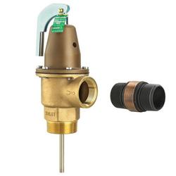 2 in lf342-3 lead free automatic reseating temperature and pressure relief valve 125 psi 210 degree f 3 in ss thermostat discharge line flood sensor included
