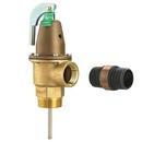 2 IN LF342-3 LEAD FREE AUTOMATIC RESEATING TEMPERATURE AND PRESSURE RELIEF VALVE 150 PSI 210 DEGREE F 3 IN SS THERMOSTAT DISCHARGE LINE FLOOD SENSOR INCLUDED 