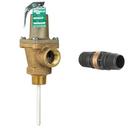 3/4 in lf40l-3 lead free automatic reseating temperature and pressure relief valve 150 psi 210 f 3 in coated thermostat discharge line flood sensor included 