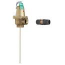 1 IN BRONZE AUTOMATIC RESEATING TEMPERATURE AND PRESSURE RELIEF VALVE 150 PSI 210 DEGREE F 6 IN SS THERMOSTAT DISCHARGE LINE FLOOD SENSOR INCLUDED