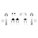 Signature Hardware Brushed Nickel 60 in. Barn Door Bent Strap 