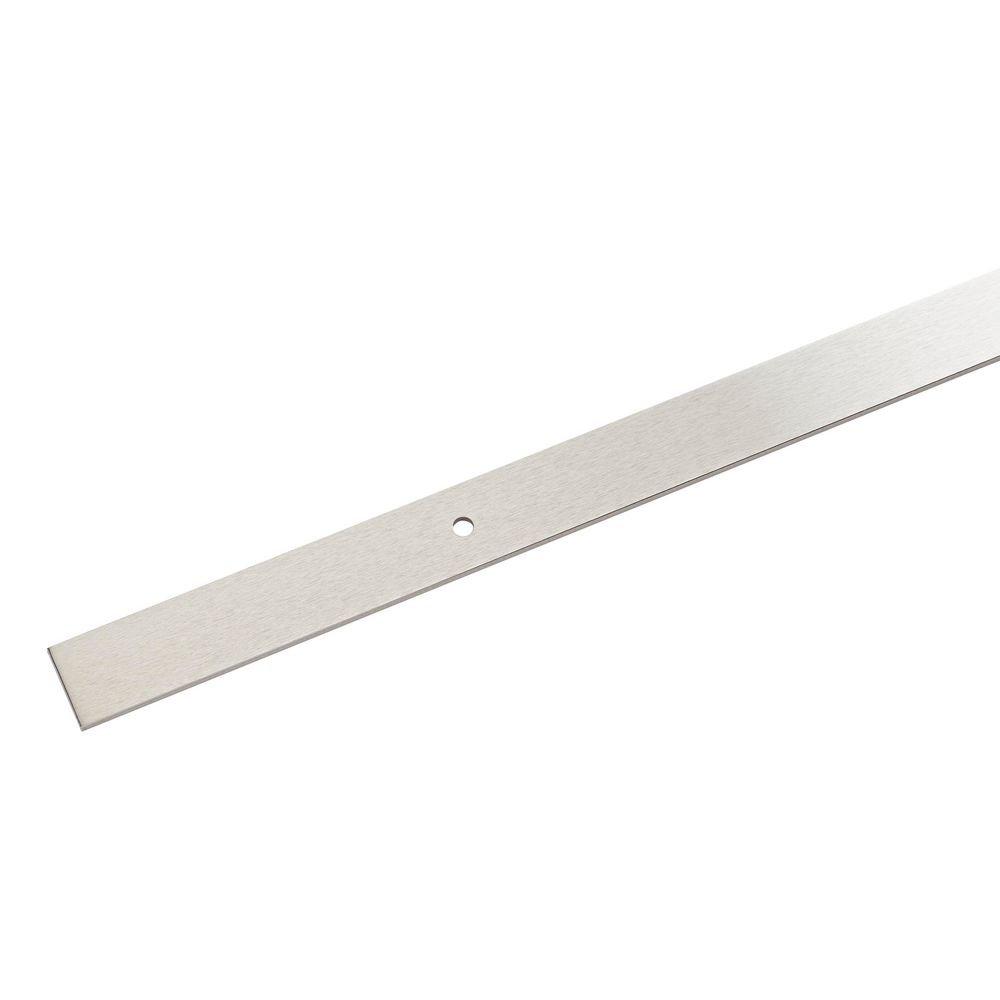 78 in. Top Mount Barn Door Hardware Kit in Satin Nickel 