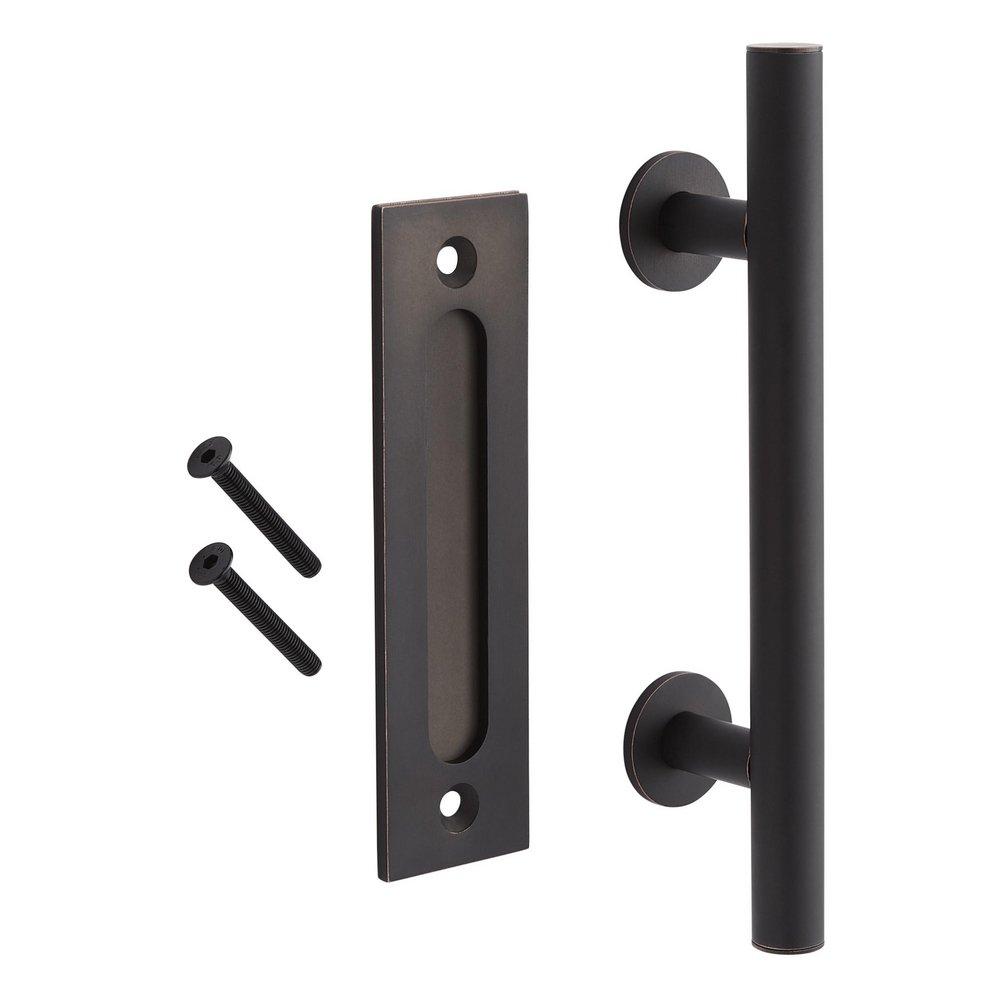 Barn Door Handle and Pull Set in Oil Rubbed Bronze 