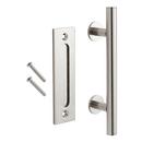 Barn Door Handle and Pull Set in Satin Nickel 