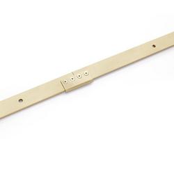 Barn Door Rail Joiner in Champagne Brass