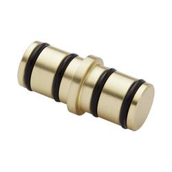 Barn Door Rail Joiner in Champagne Brass